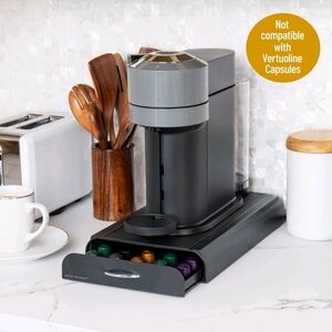 Mind Reader Coffee Capsule Drawer Organizer for Nespresso, 50/24 Pods